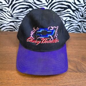 AUCRL1 0205 Thrifted Vintage Rare Black Chevy Car Truck Trucker Hat JAS01